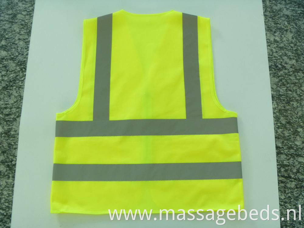 Back of reflective vest